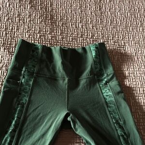 Athleta Green Camouflage Leggings